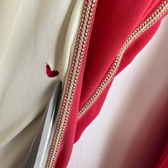 NRS Mens Rashguard Hydrosilk LS UV Protection Red/Beige Long Sleeve Shirt Medium - Picture 9 of 13